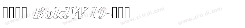 微软雅黑 BoldW10字体转换